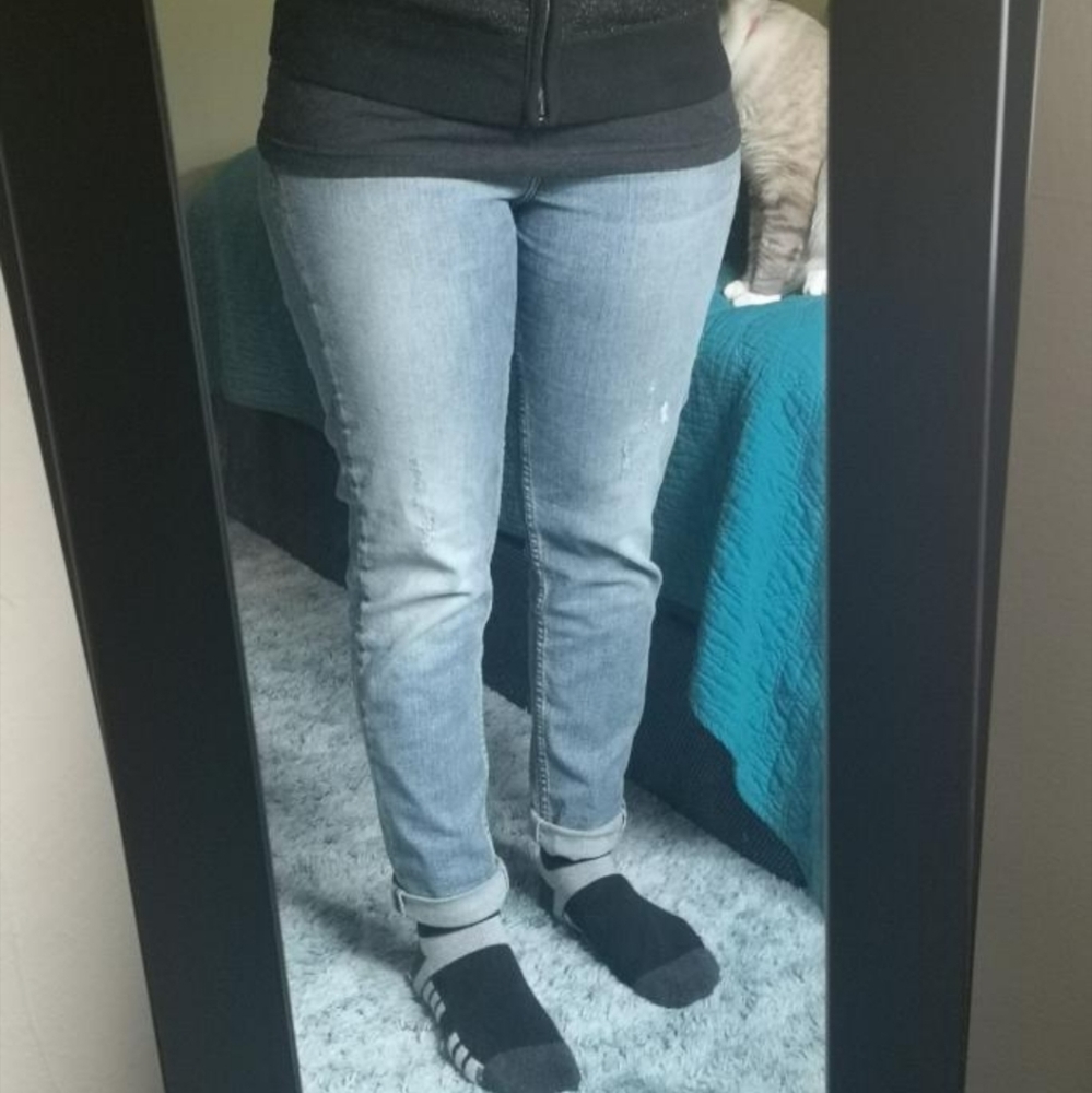 Mom jeans silver size 27